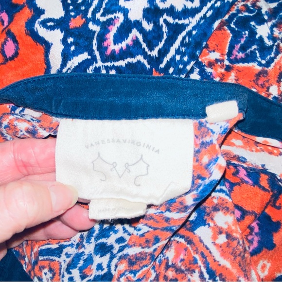 Anthropologie Vanessa Virginia silk sleeveless top, sz S - Picture 7 of 9